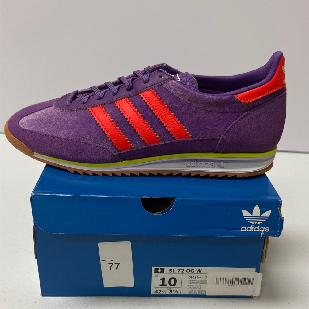adidas Women's Purple and Red Sneakers